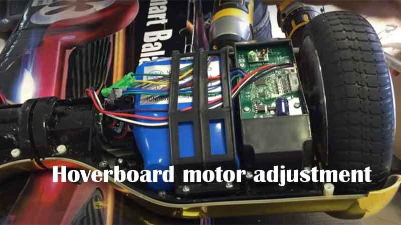 Hoverboard motor adjustment