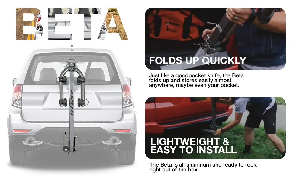 Folding Tilting-Down Gray Bicycle Car Truck Transportation